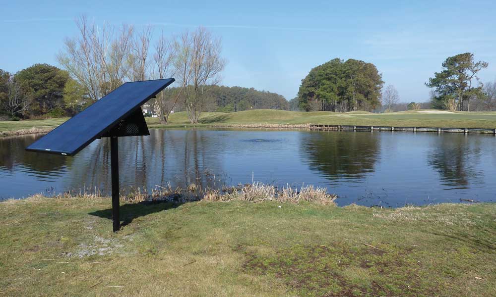 PondHawk is LINNE’s solar-powered subsurface aeration