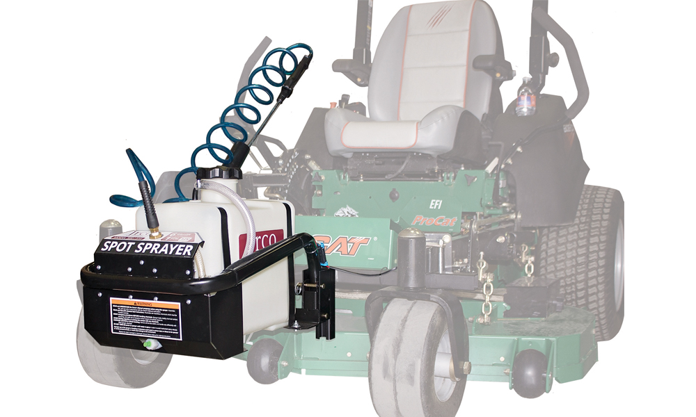 Sprayer attaches to JRCO Front Mount System