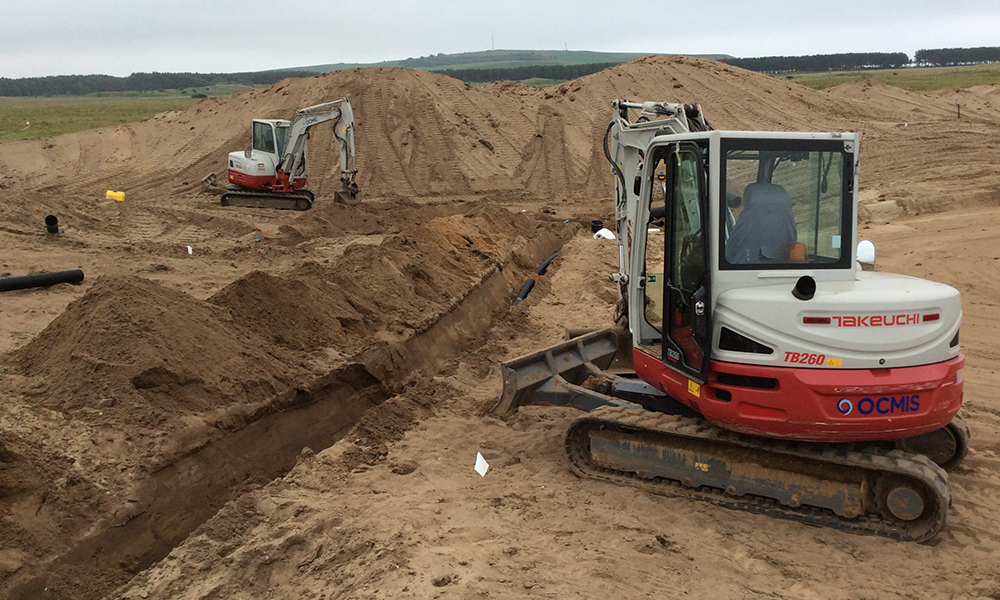 EcoBunker team starts work on new Dumbarnie Links