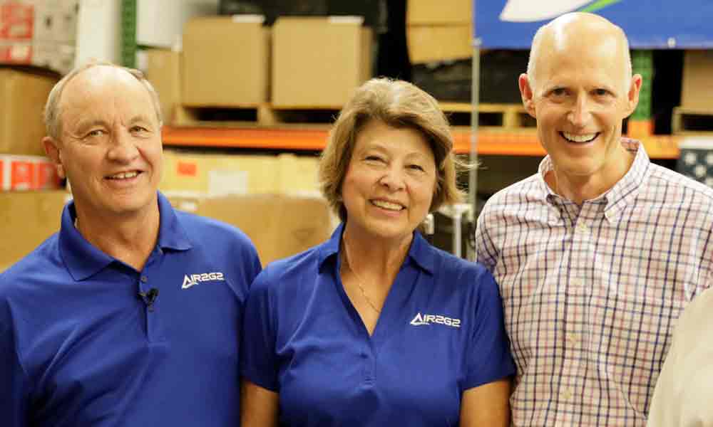 Florida Governor Rick Scott Tours Air2G2 Factory
