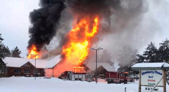 Fire Destroys Menahga Golf Course Lodge