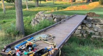 One Day Bridge Installation at TPC River’s Bend Golf Course