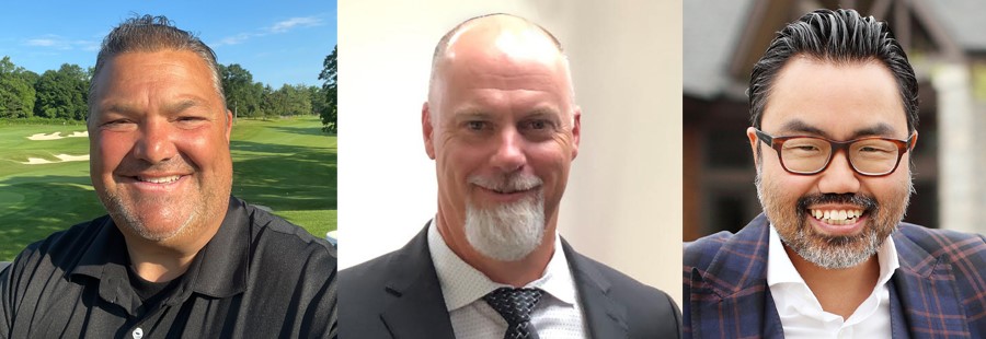 Audubon International’s new board members, left to right: Jim Pavonetti, David Robinson, JC Chi