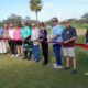 Dunedin GC Grand Opening with Parks Dep't staffers, Blair Kline (second from left) & Mayor Maureen Freaney (fourth from right)