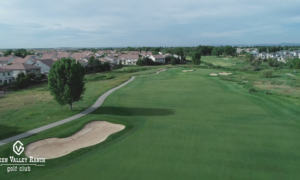 6th hole at Green Valley Ranch Golf Club in Colorado, USA